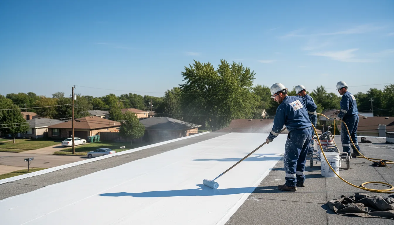 Commercial roof coating in Wildersville, TN near me